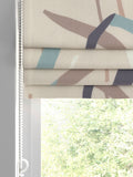 Ochre floral Roman blind made to measure (British brand)