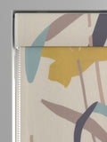 Ochre floral Roman blind made to measure (British brand)