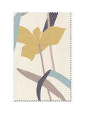 Ochre floral Roman blind made to measure (British brand)