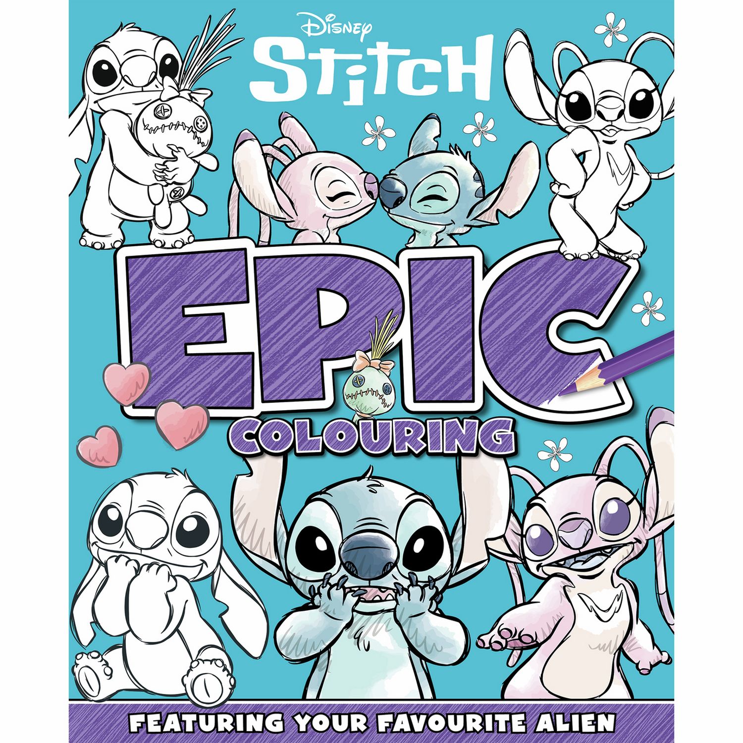 Disney Stitch sponge art activity set, imported from the UK