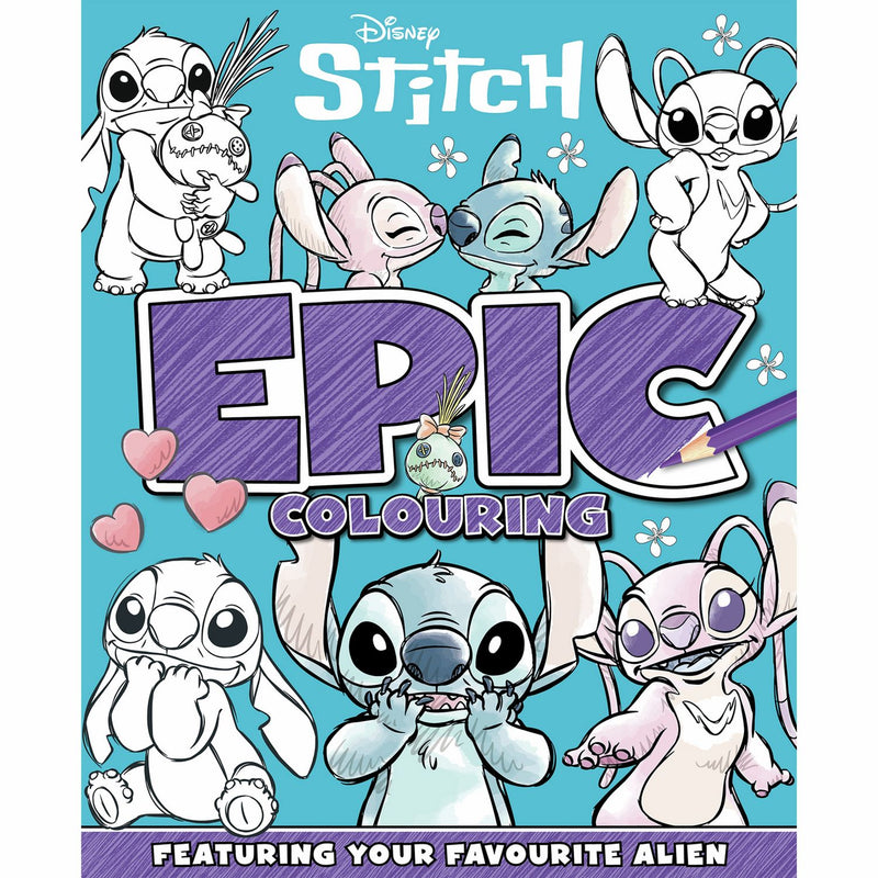 Disney Stitch sponge art activity set, imported from the UK
