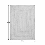 Habitat braided grey border jute rug 120x170cm - British product
