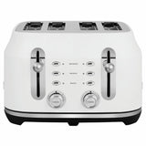 Rangemaster Classic 4 Slice Toaster in White, imported from the UK