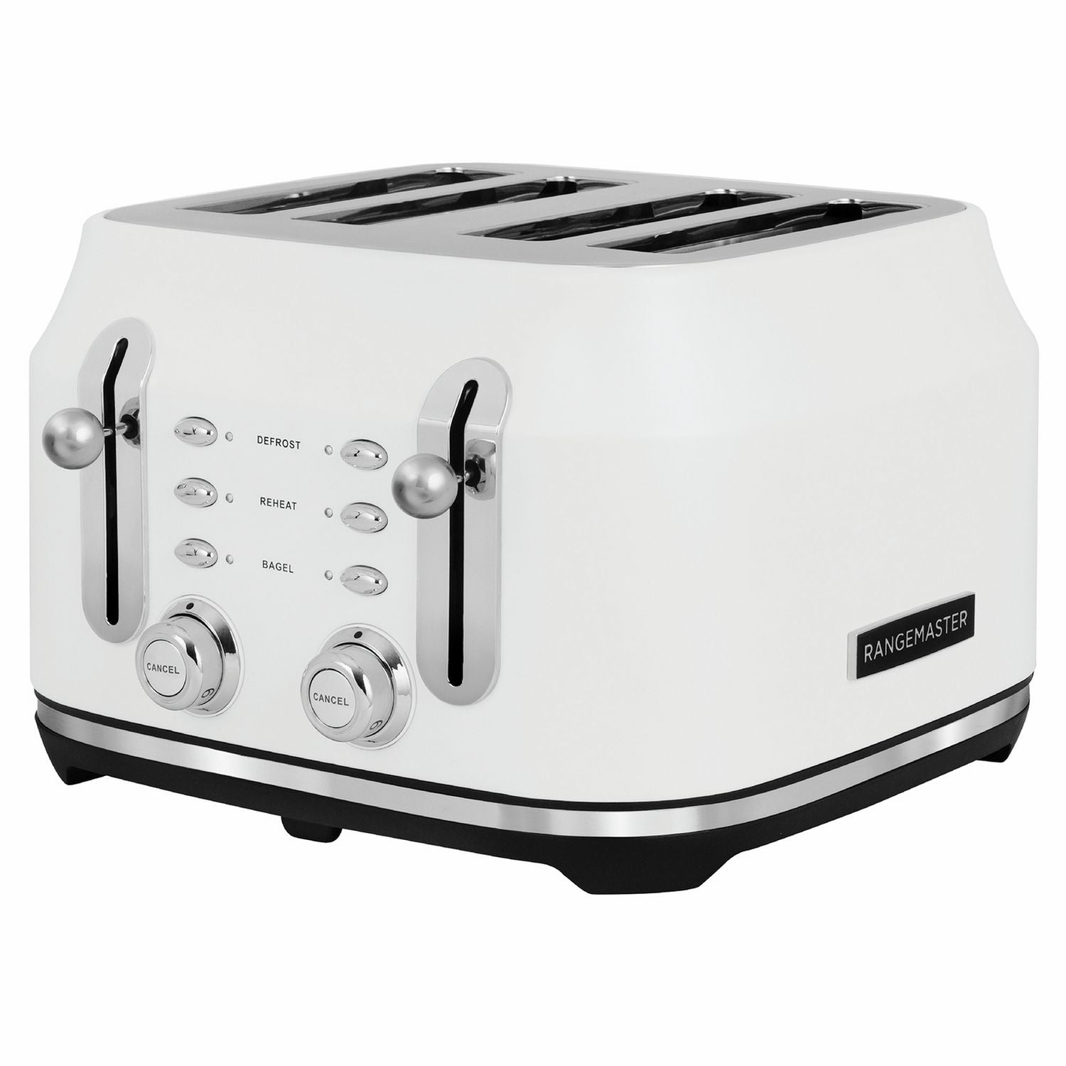 Rangemaster Classic 4 Slice Toaster in White, imported from the UK