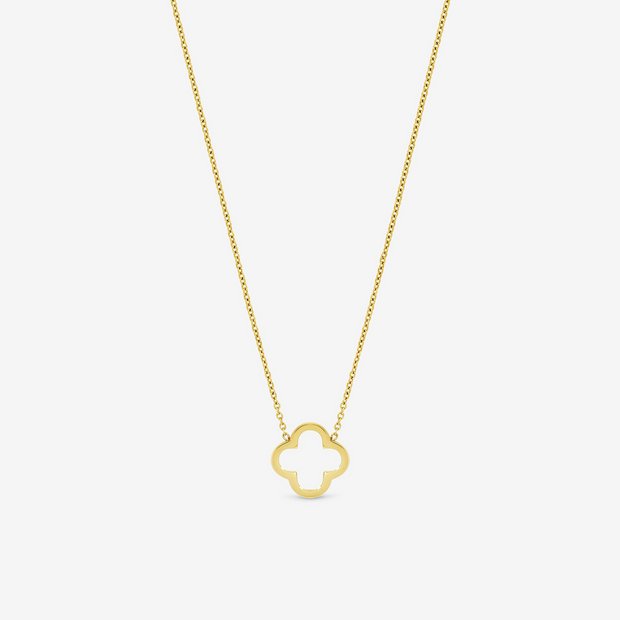 Jon Richard gold plated clover pendant, UK version
