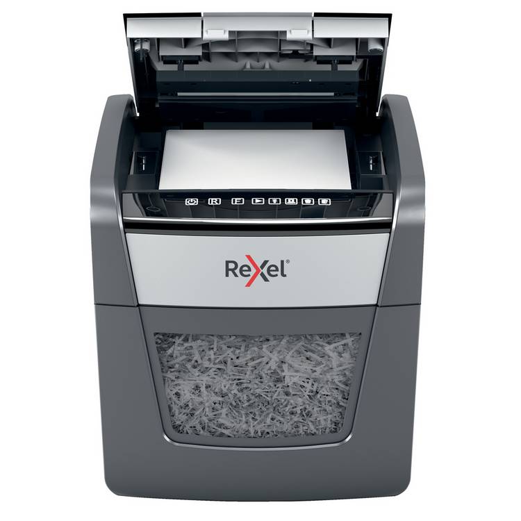 Rexel Optimum AutoFeed 45X cross cut shredder 20L, UK version