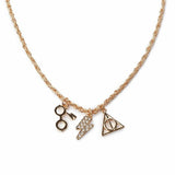 Custard London gold tone Harry Potter charm necklace - British product
