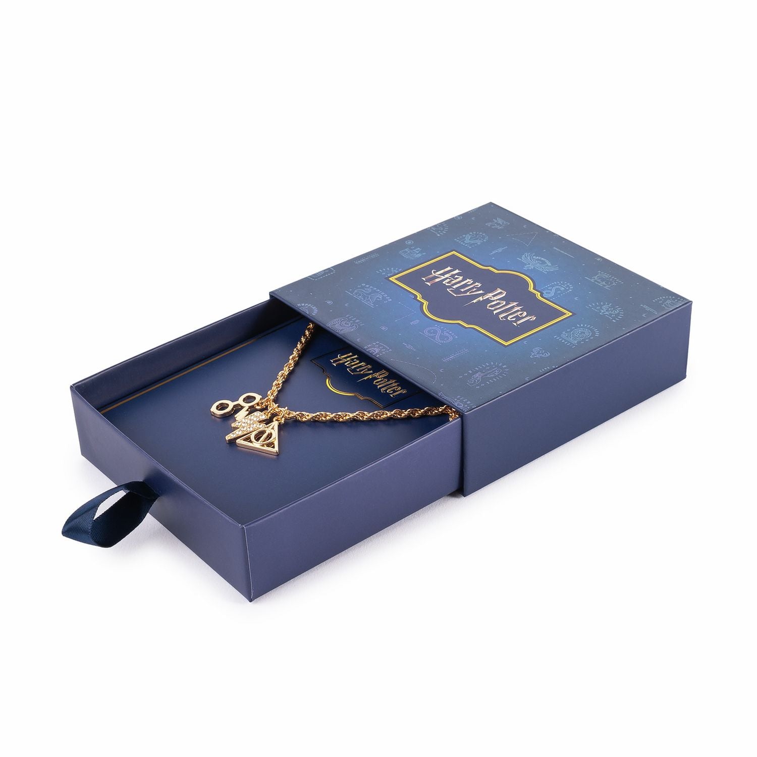 Custard London gold tone Harry Potter charm necklace - British product