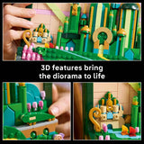 LEGO Wicked Emerald City wall art 1518 pieces, imported from the UK