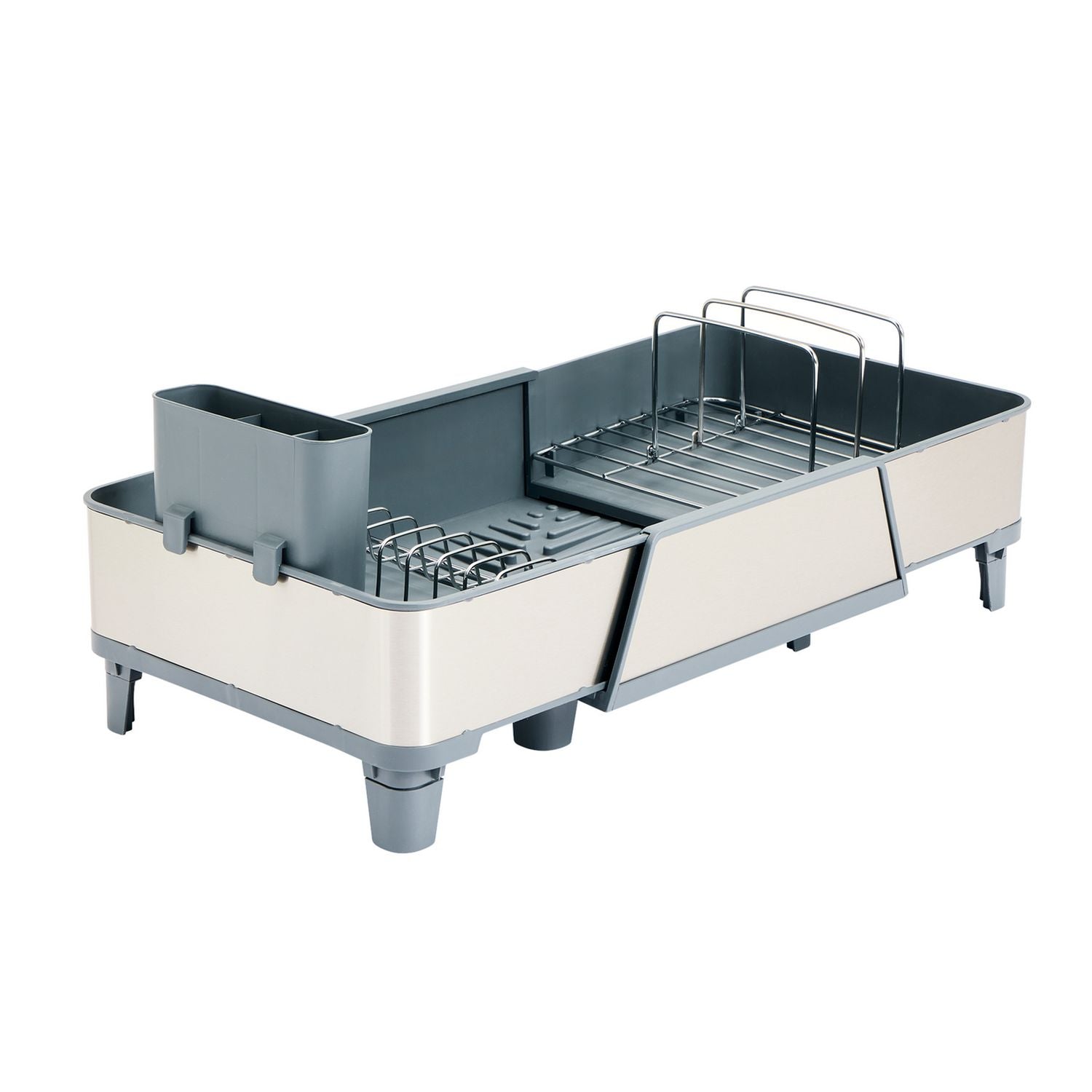 Argos Home expandable dish rack in stainless steel (British brand)