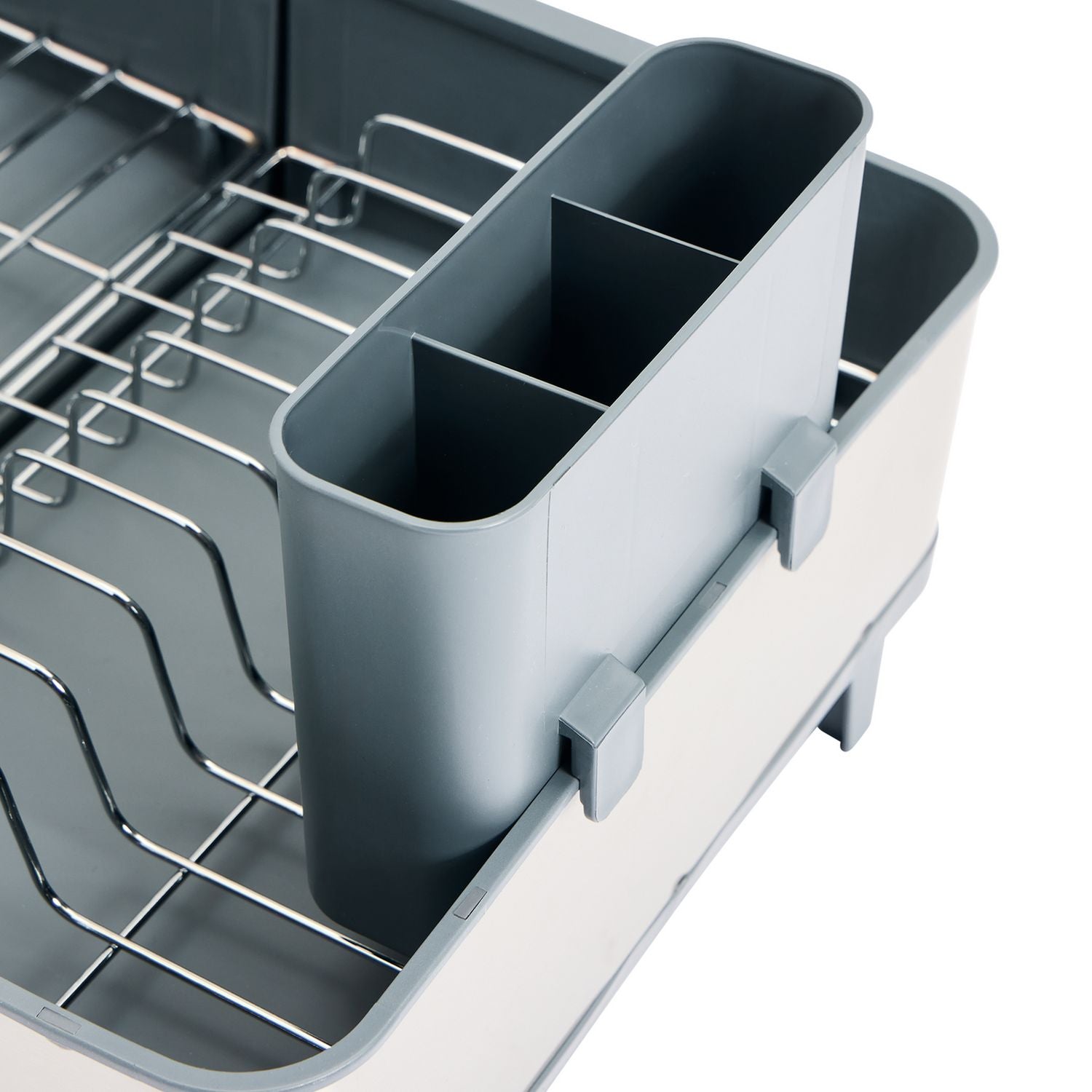 Argos Home expandable dish rack in stainless steel (British brand)