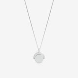 Simply Silver polished beaded spinner pendant, UK version