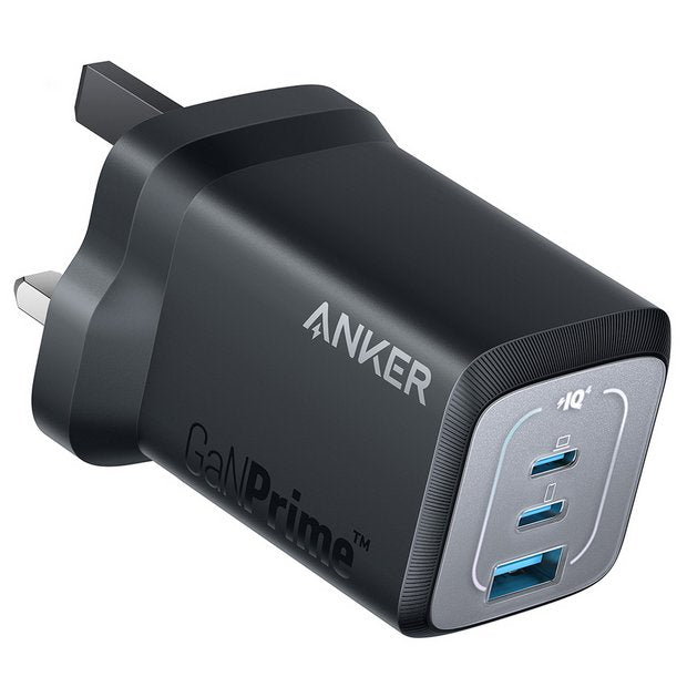 Anker 67W GaN wall charger black - British product