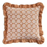 Argos Home broderie anglaise cushion mustard 43x43cm - British product