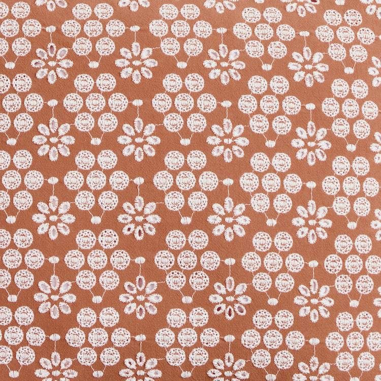 Argos Home broderie anglaise cushion mustard 43x43cm - British product