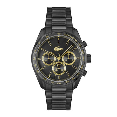 Argos Lacoste Boston Men's Black Stainless Steel Chronograph Bracelet Watch- Buy online at McGrocer