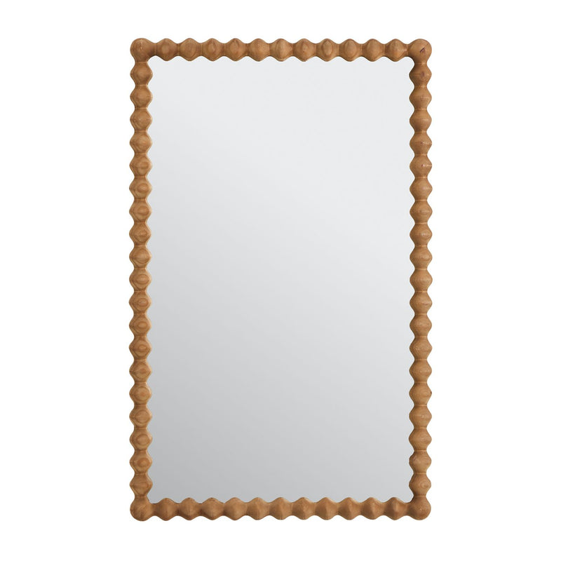 Habitat Bobbin stained wooden wall mirror 90x56cm, imported from the UK