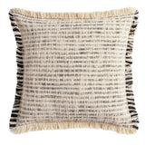 Habitat woven frayed edge stripe cushion 43x43cm (British brand)