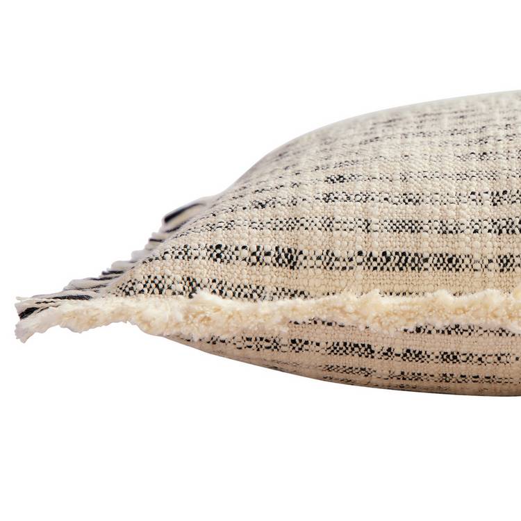 Habitat woven frayed edge stripe cushion 43x43cm (British brand)