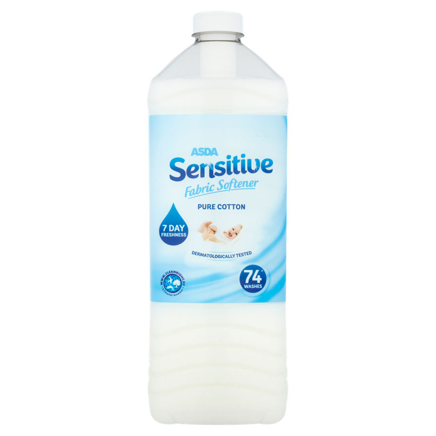 ASDA Sensitive Pure Cotton Fabric Softener General Household ASDA   