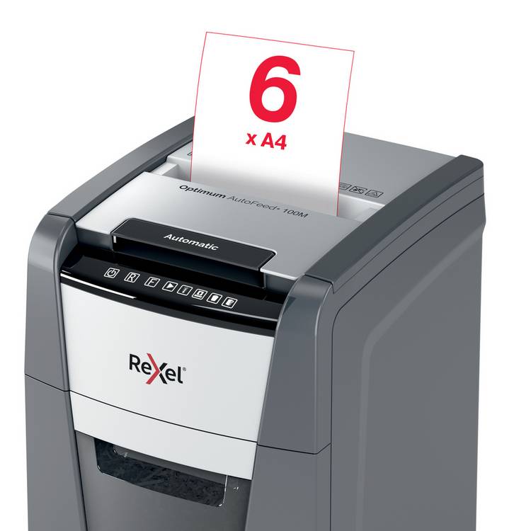 Rexel Optimum AutoFeed shredder 34L - British product