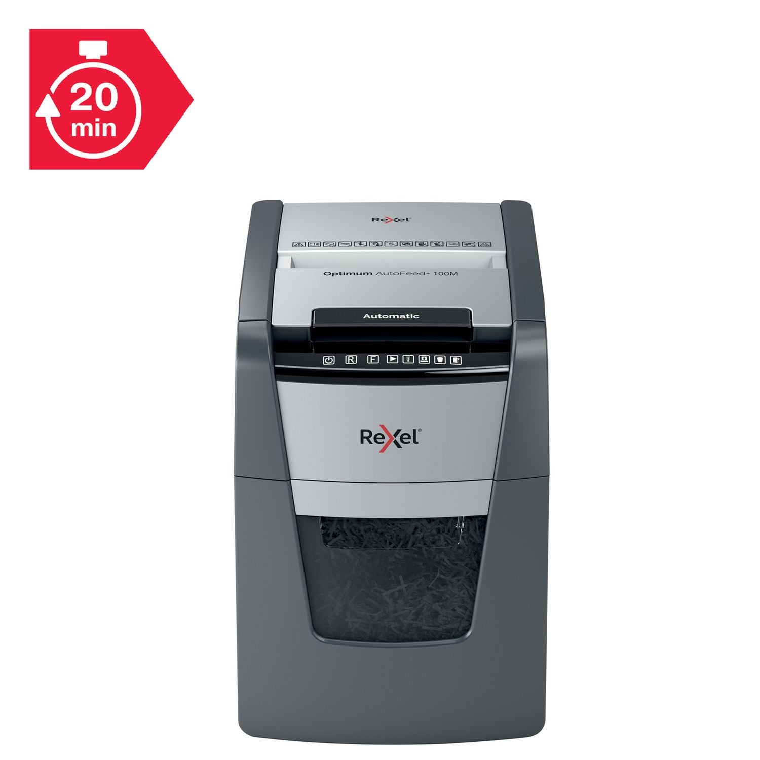 Rexel Optimum AutoFeed shredder 34L - British product