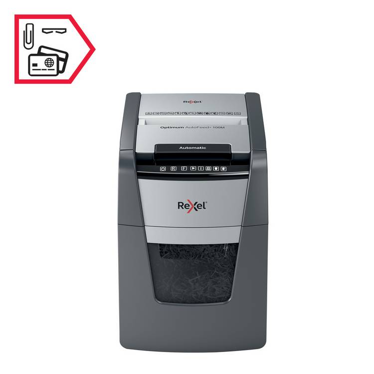 Rexel Optimum AutoFeed shredder 34L - British product