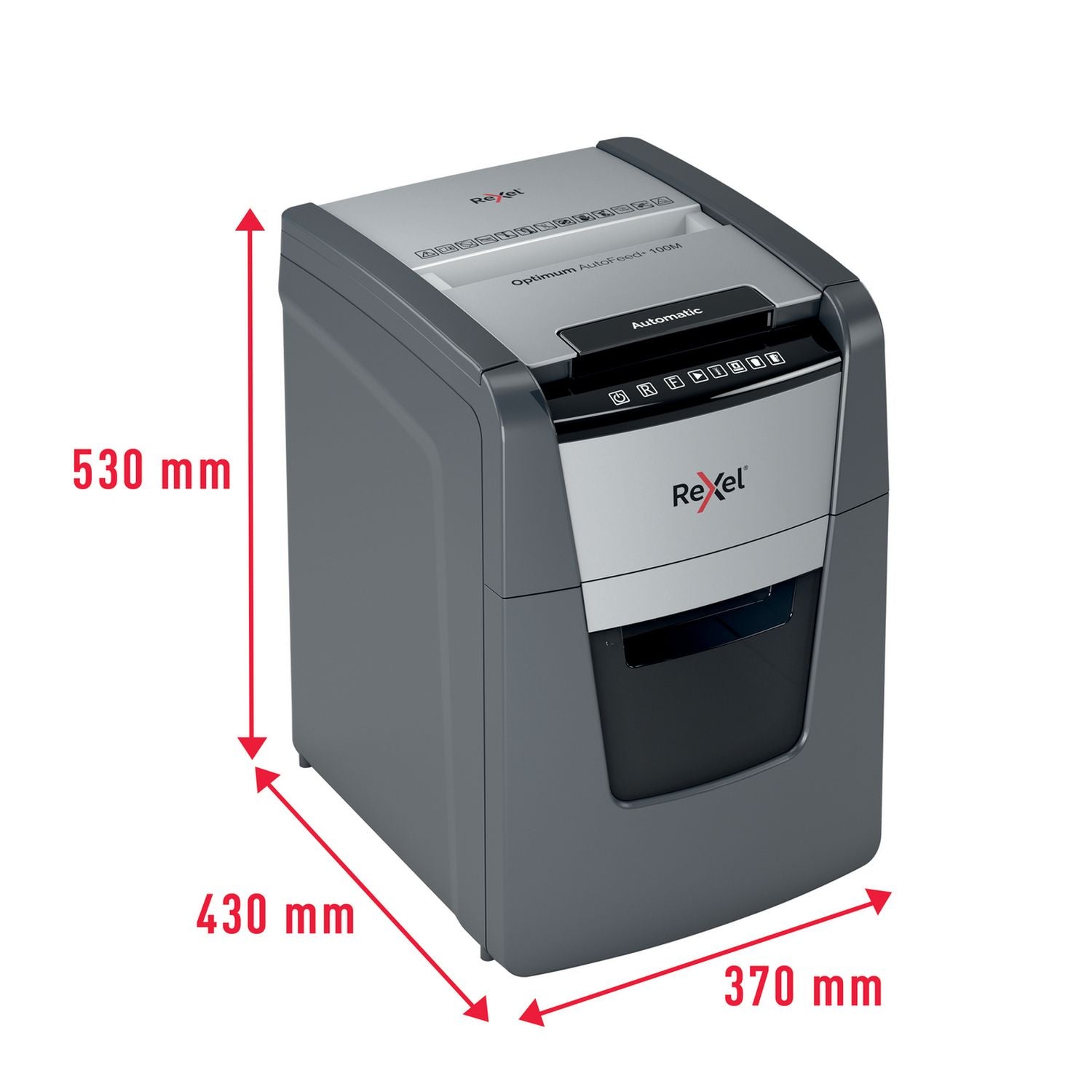 Rexel Optimum AutoFeed shredder 34L - British product