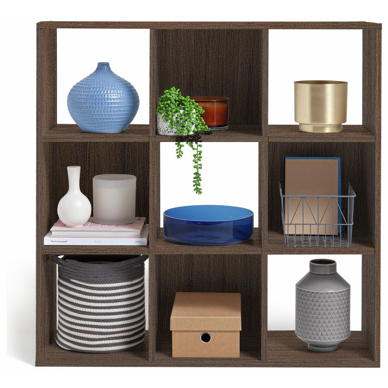 Argos Home 9 Cube Storage Unit - Walnut