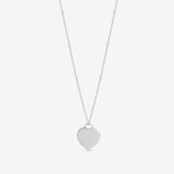 Simply Silver polished heart pendant necklace 16 inch (British brand)