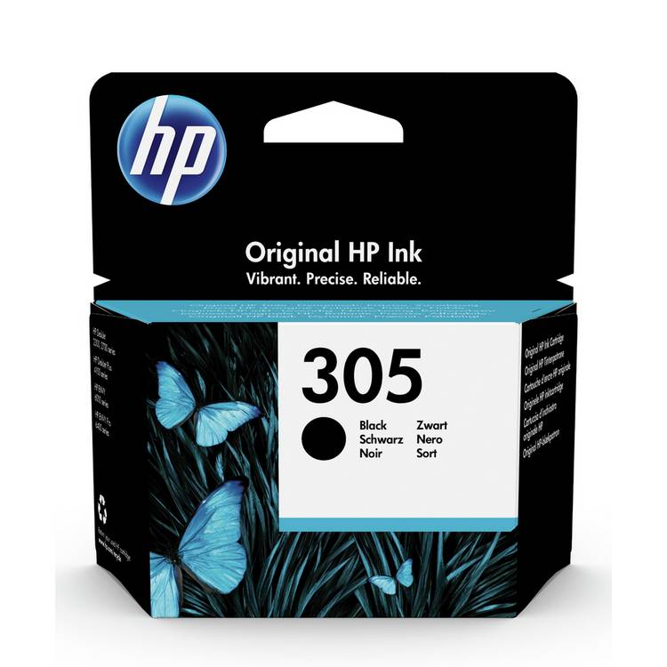 HP black original ink cartridge 2ml (British brand)