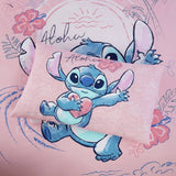 Disney Lilo & Stitch pink toddler bedding set, imported from the UK