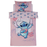 Disney Lilo & Stitch pink toddler bedding set, imported from the UK