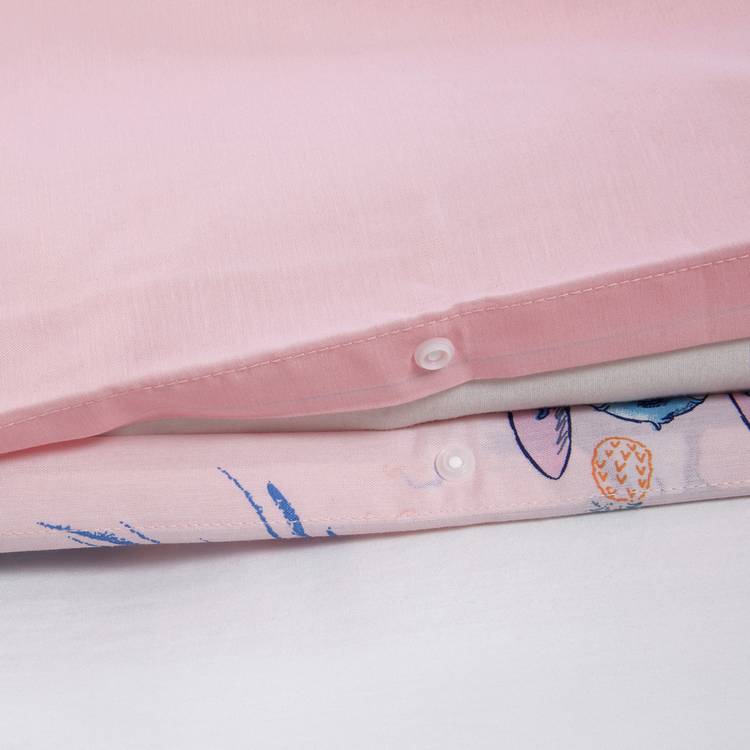 Disney Lilo & Stitch pink toddler bedding set, imported from the UK