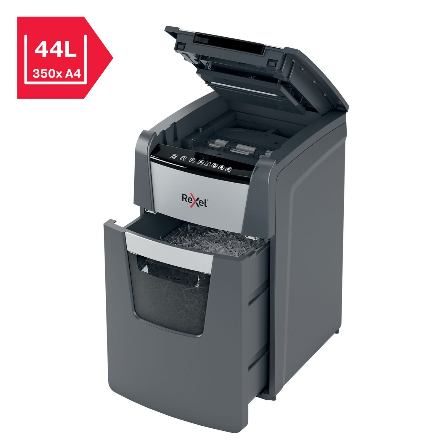 Rexel Optimum AutoFeed+ 150X cross cut shredder, imported from the UK