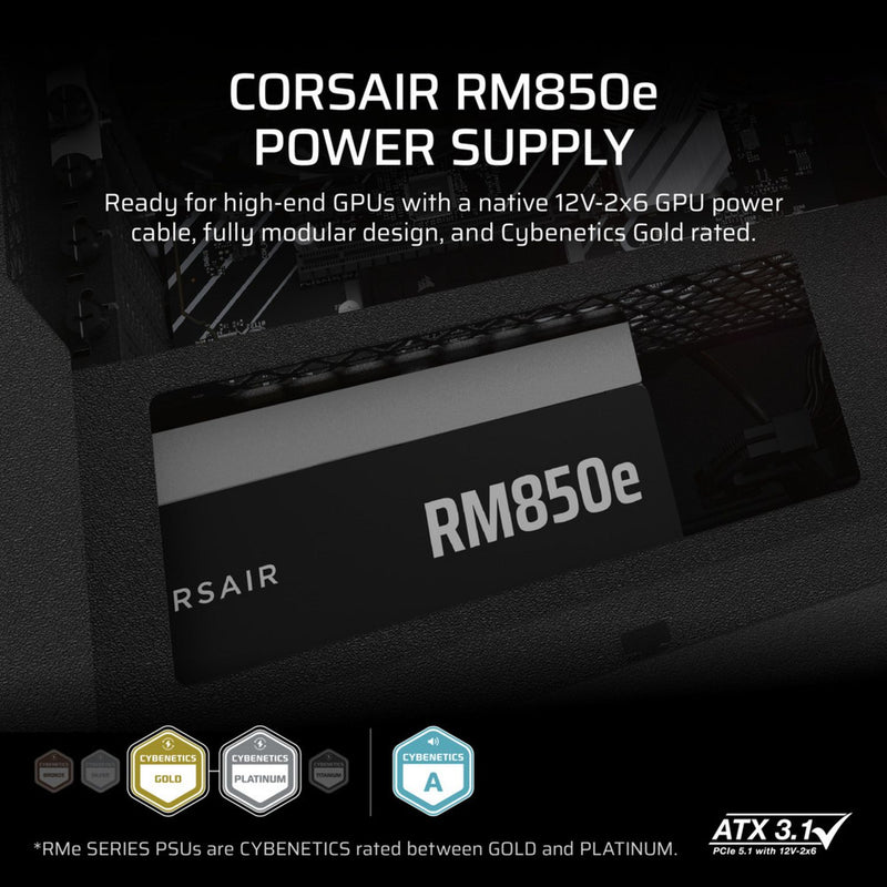 Corsair RM850e power supply 850W, imported from the UK