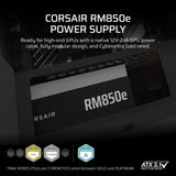 Corsair RM850e power supply 850W, imported from the UK