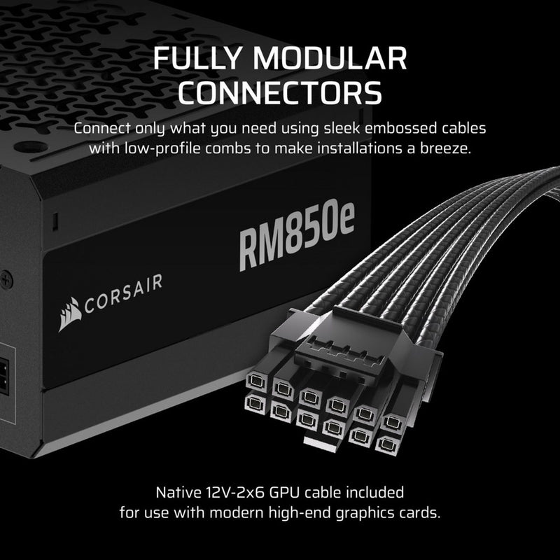Corsair RM850e power supply 850W, imported from the UK