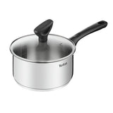 Tefal 18cm Titanium Edition stainless steel saucepan, UK version