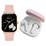 Radley pink smartwatch and wireless earbud set (British brand)