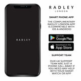 Radley pink smartwatch and wireless earbud set (British brand)