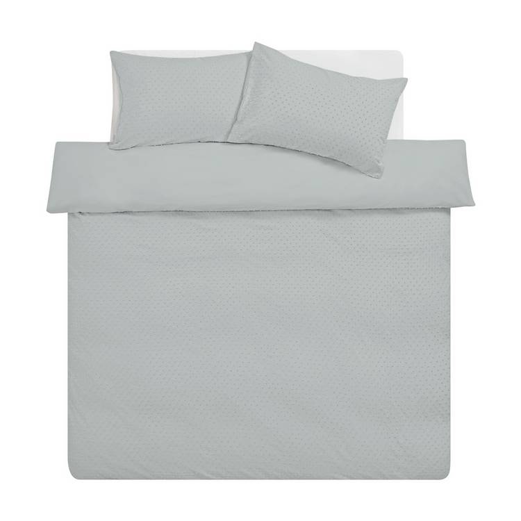 Argos Home grey dot bedding set single, imported from the UK