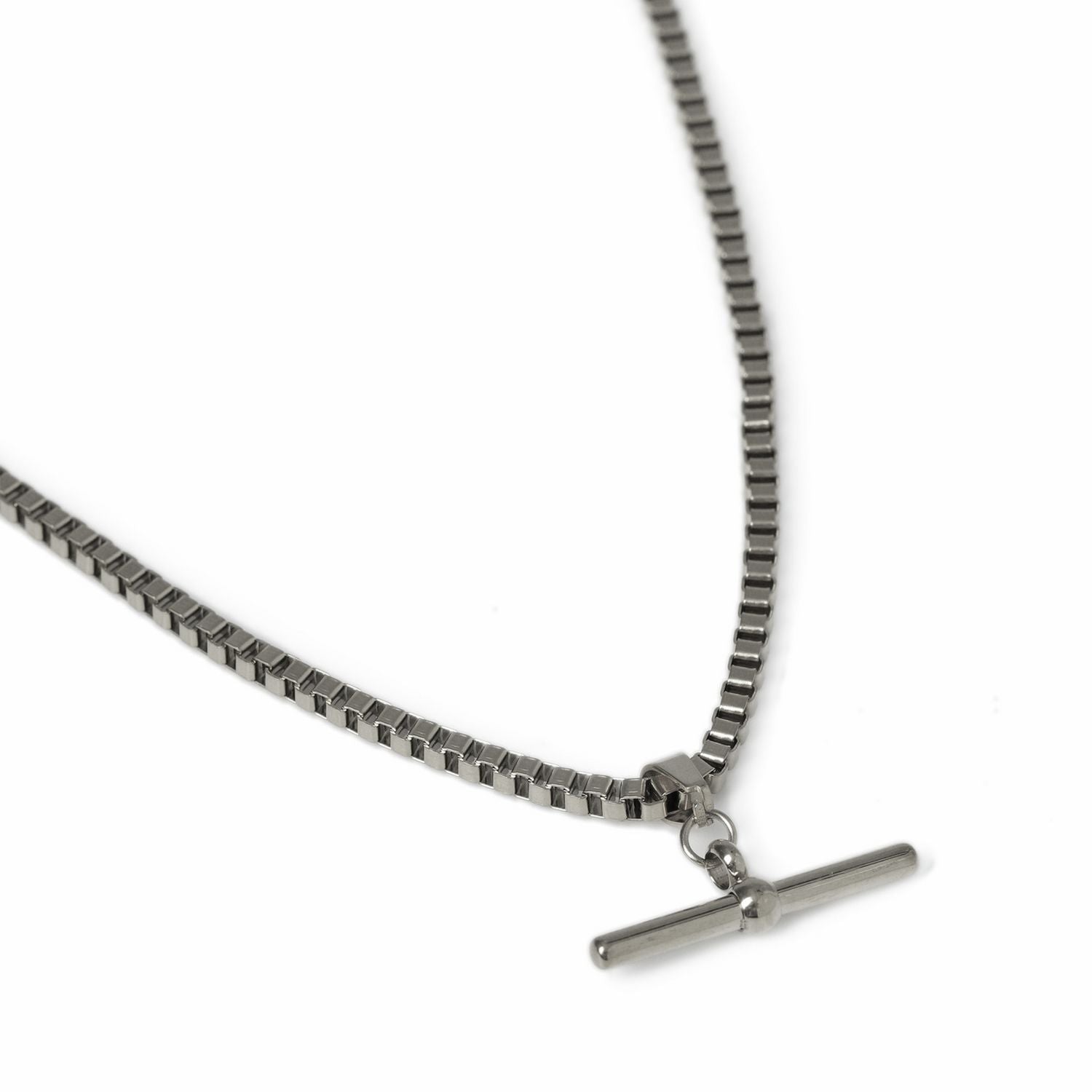 Uncommon Souls stainless steel T-bar pendant necklace, UK version