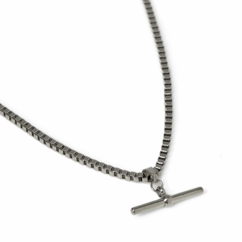 Uncommon Souls stainless steel T-bar pendant necklace, UK version