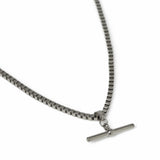 Uncommon Souls stainless steel T-bar pendant necklace, UK version