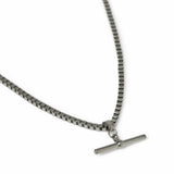 Uncommon Souls stainless steel T-bar pendant necklace, UK version