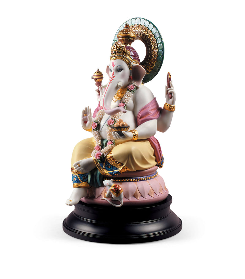 Lladró Lord Ganesha porcelain figurine 42cm, imported from the UK