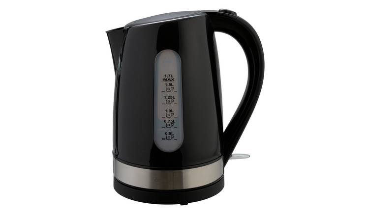 Cookworks plastic illuminated kettle black, UK version