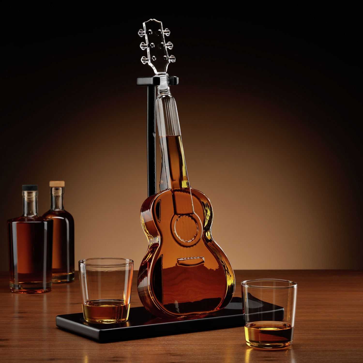 Menkind Guitar Decanter Set 750ml, imported from the UK