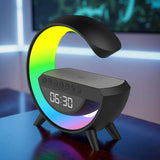 Menkind RED5 alarm clock with wireless charging and Bluetooth speaker (British brand)